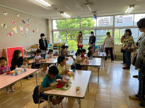 給食参観試食会2