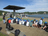 みんなで足湯