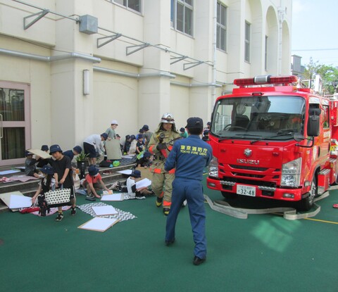 はたらく消防写生会がありました1