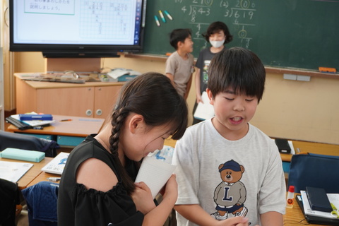 算数「わり算の筆算」学び合い1