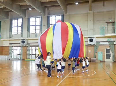 バルーンをしているところ