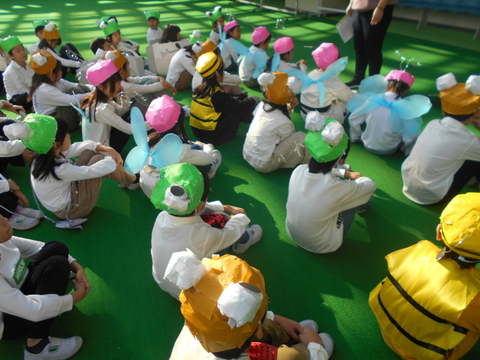 学芸会の練習の様子