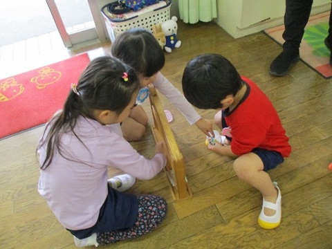 一緒に遊んでくれているところ