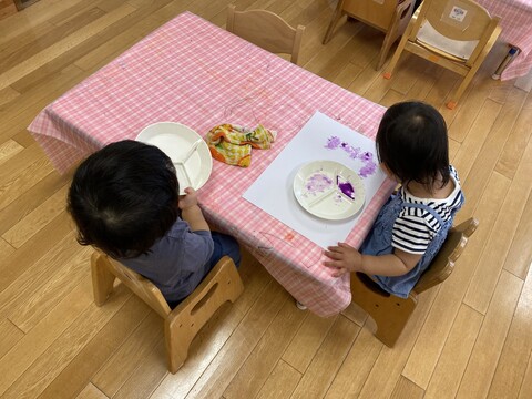 制作をしているところ