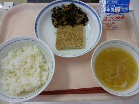10月27日給食