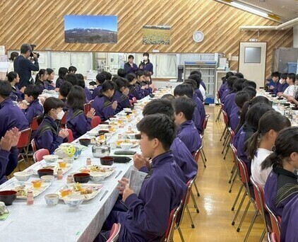 朝食のようす(1)