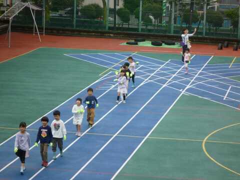 運動会前日は雨2